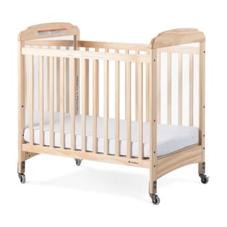 Next Gen Serenity Fixed-Side Compact Mirror Crib - Natural