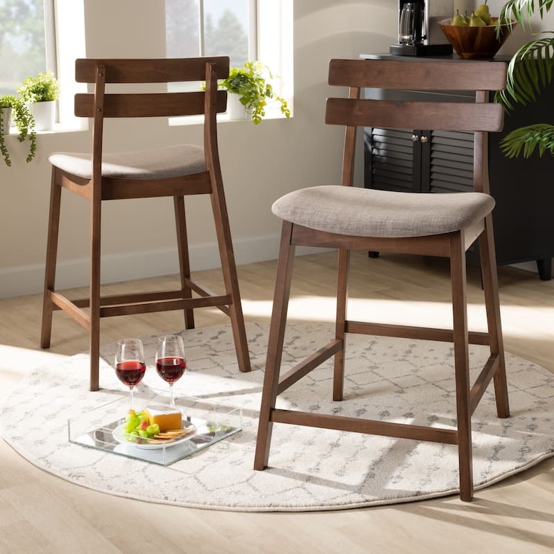 Carson Carrington Bankeryd Upholstered 2-piece Counter Stool Set