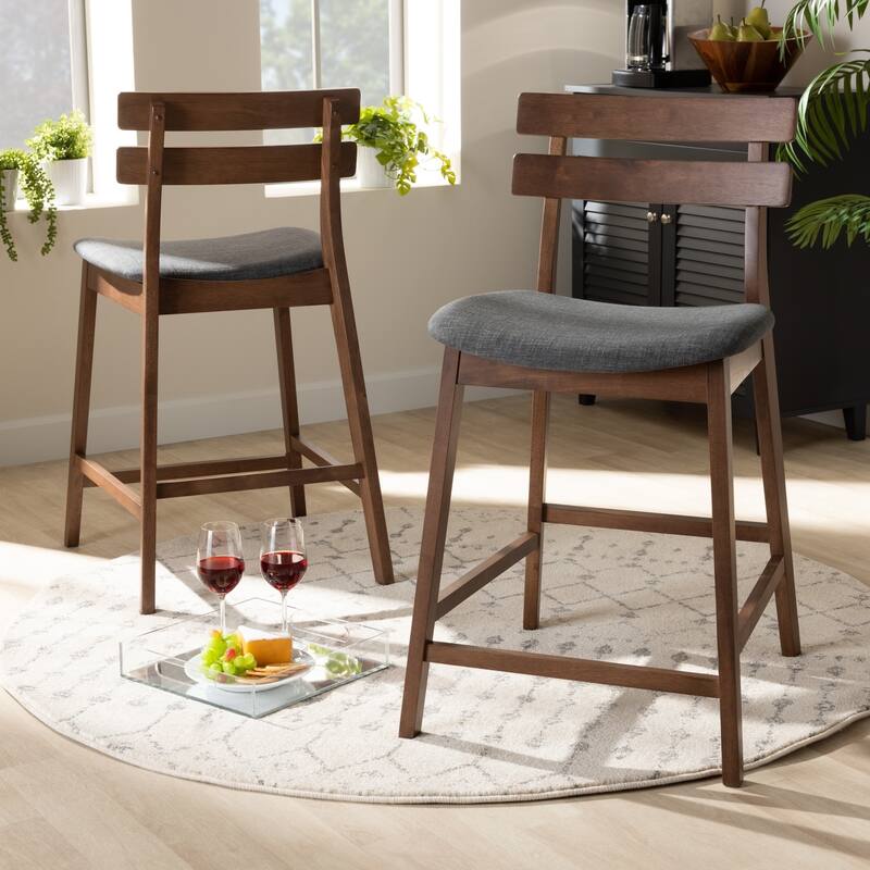 Carson Carrington Bankeryd Upholstered 2-piece Counter Stool Set