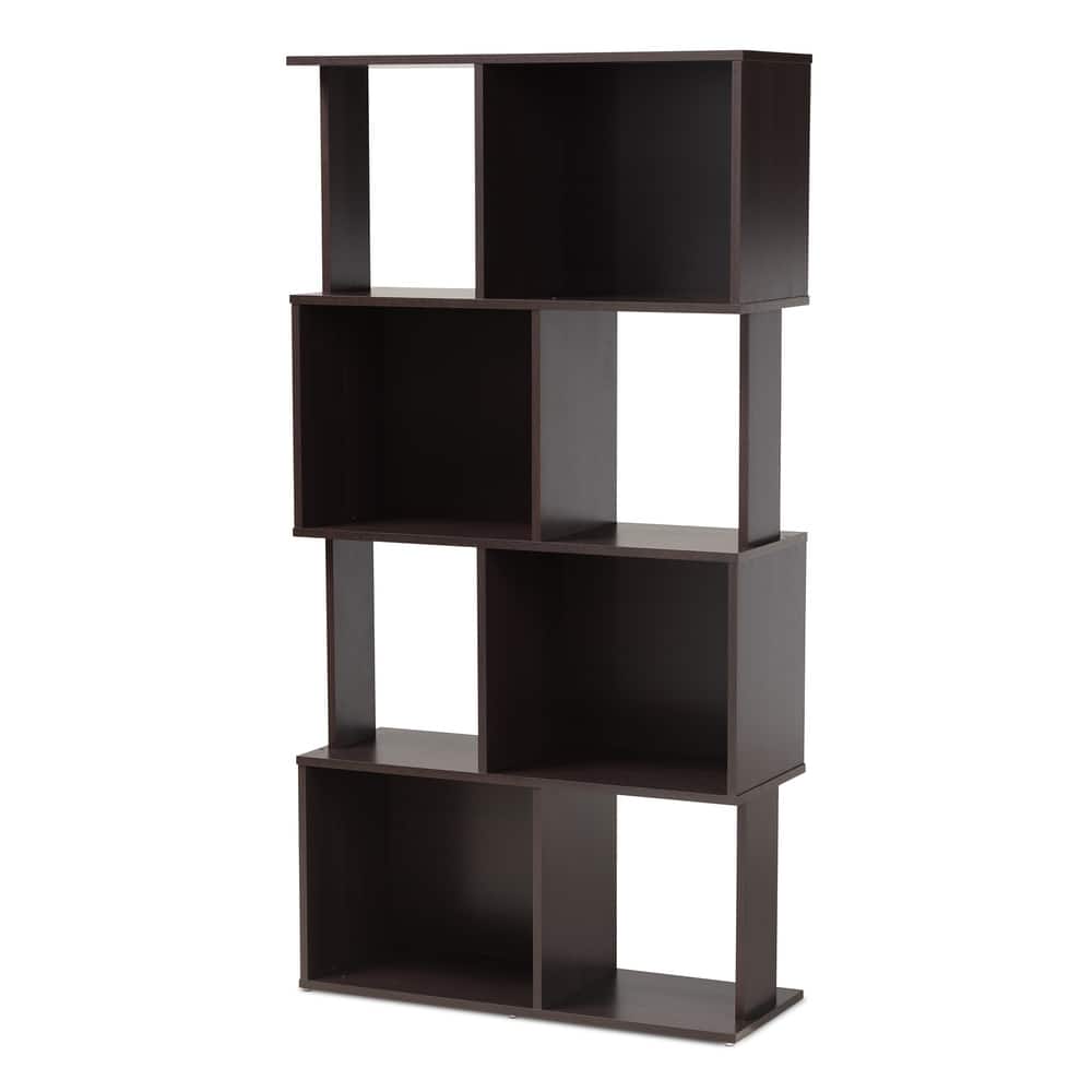 Porch & Den Satterberg Geometric Wood Bookshelf