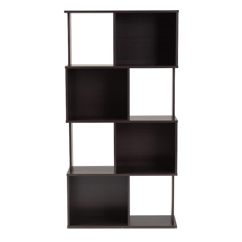Porch & Den Satterberg Geometric Wood Bookshelf