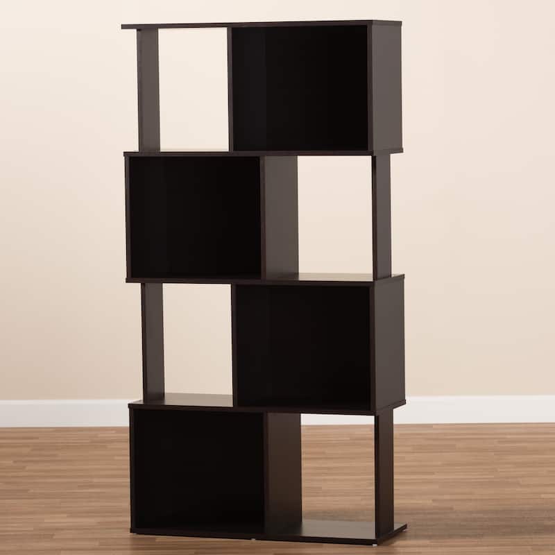 Porch & Den Satterberg Geometric Wood Bookshelf
