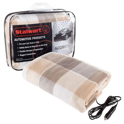 Heated Blanket - 12-Volt Electric Blanket for Car, Truck, SUV, RV - Portable Winter Accessories by Stalwart