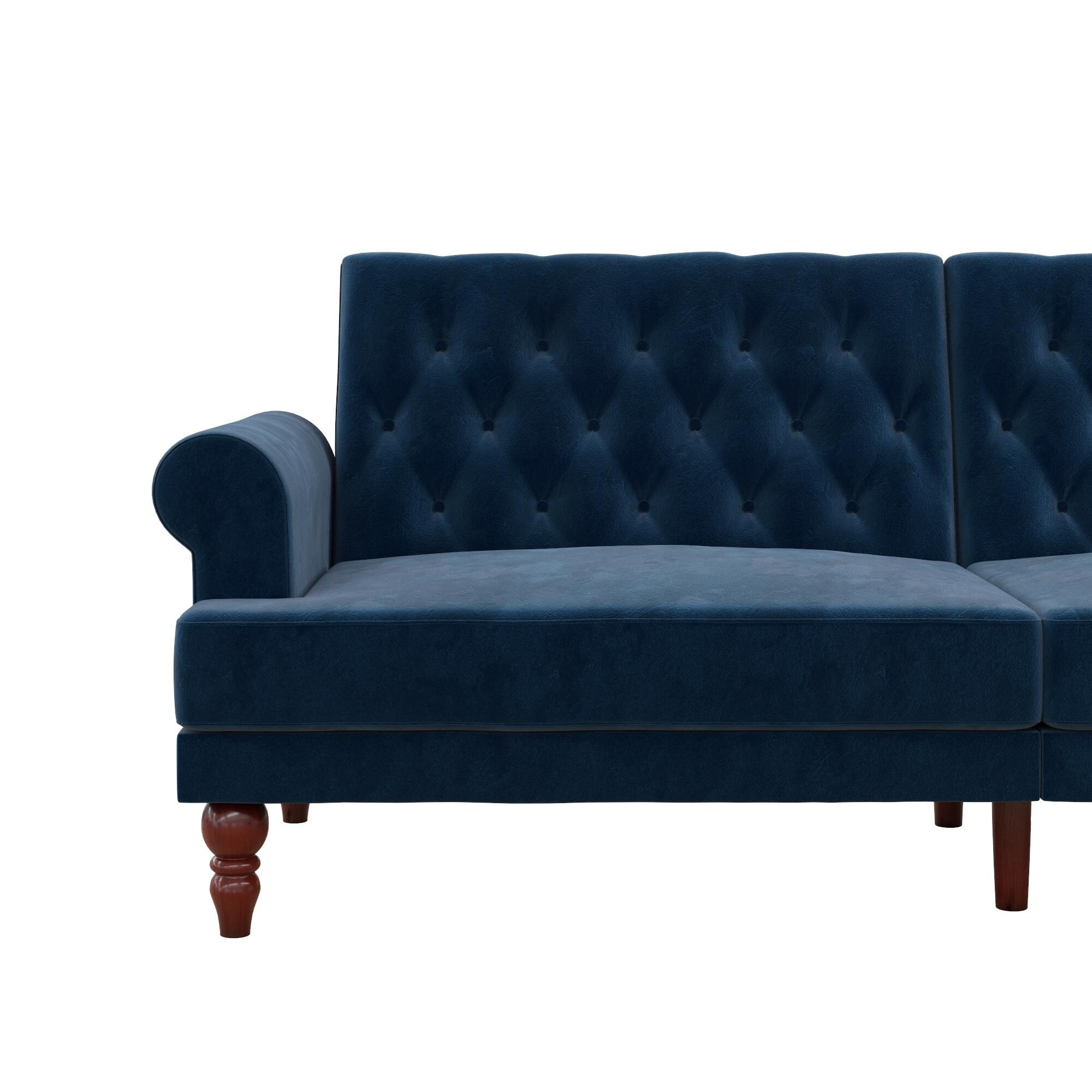 Shop Novogratz Upholstered Cassidy Futon Convertible Couch Free