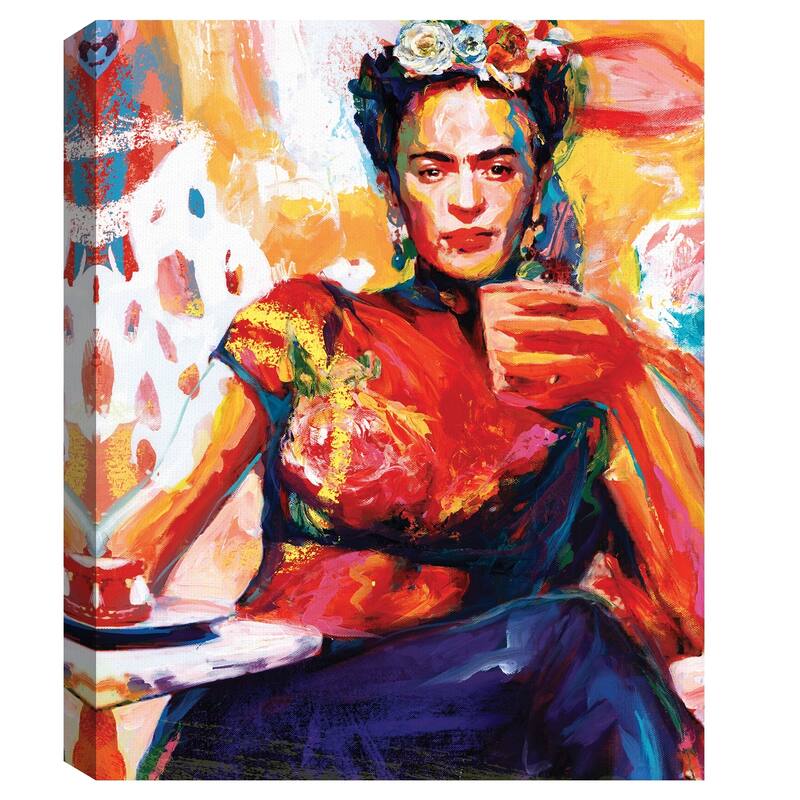 Frida Coffee Break by Willowbrook Fine Art Canvas Art Print