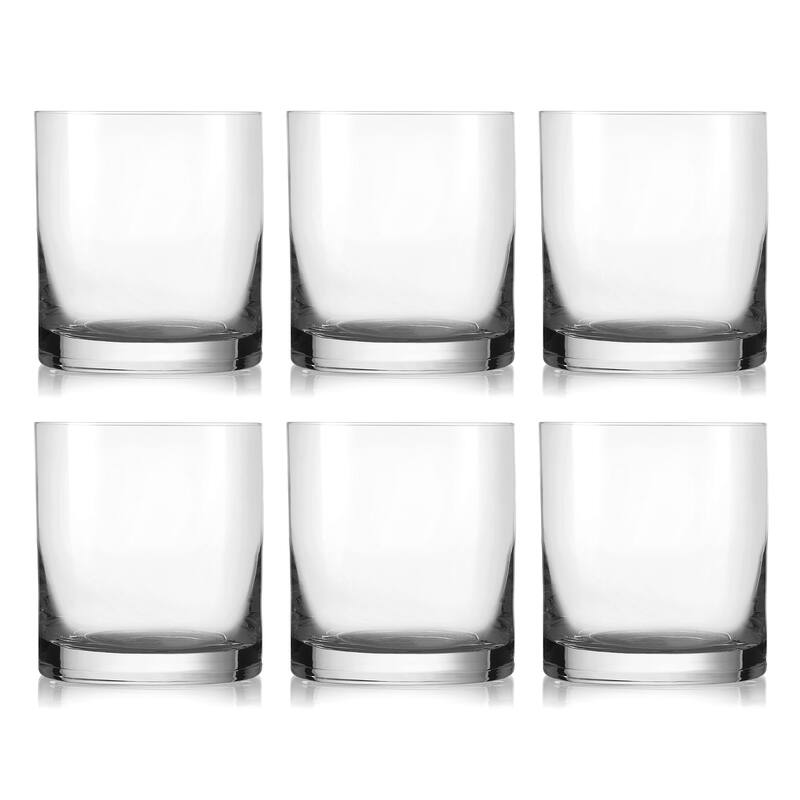 Majestic Gifts Inc. Set of 6 Classic Clear DOF Tumbler Glass, 18 oz.