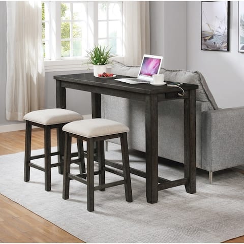 Best Quality Furniture Computer Desk With Usb Ports And 2 Stools