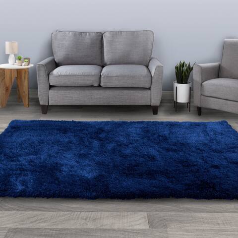 Windsor Home Shag Area Rug- Plush Throw Carpet- Cozy Modern Design- Solid Color Floor Covering