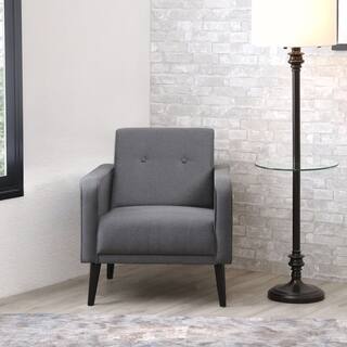 Abbyson Ricky Mid Century Grey Armchair