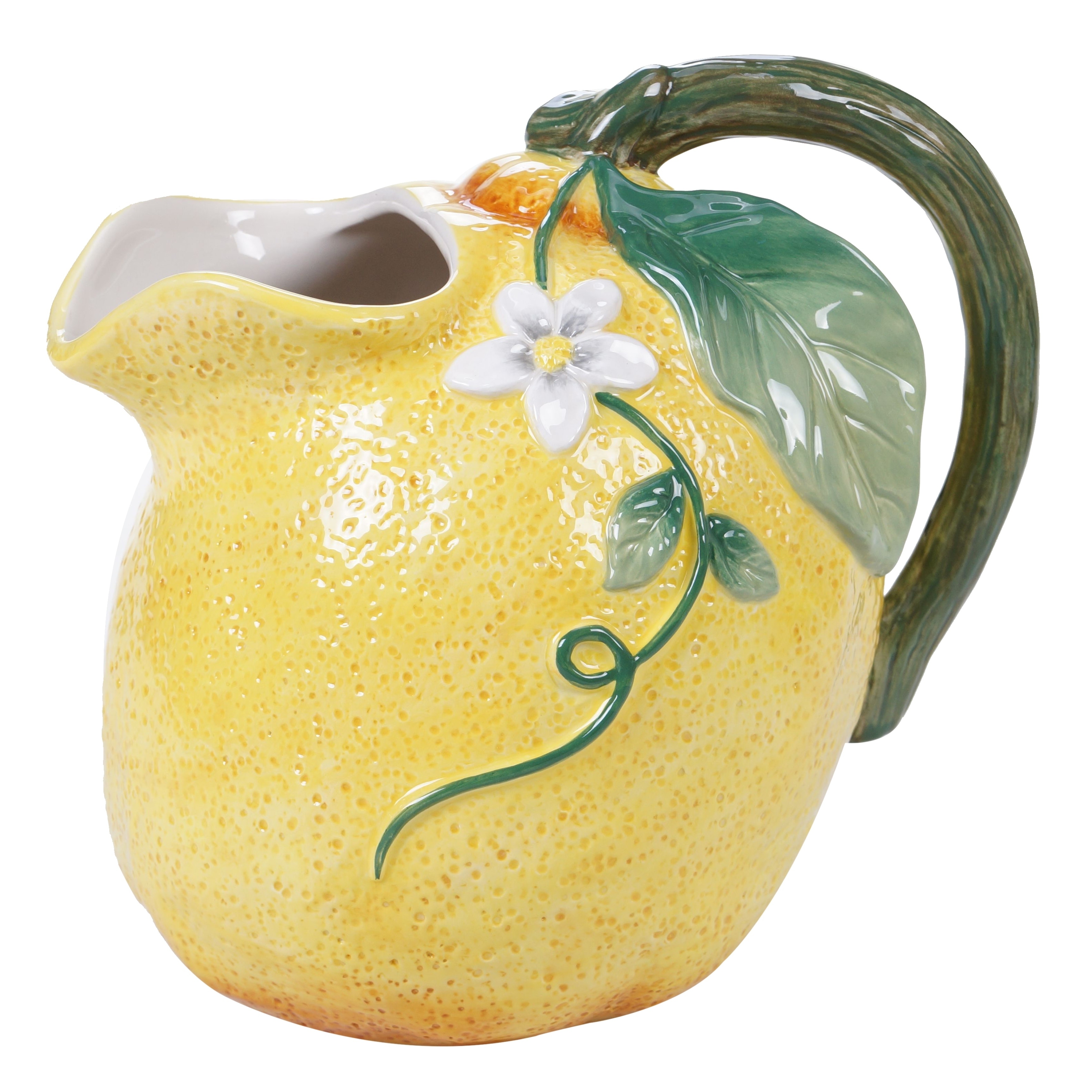 Certified International Citron 3-D Lemon Pitcher