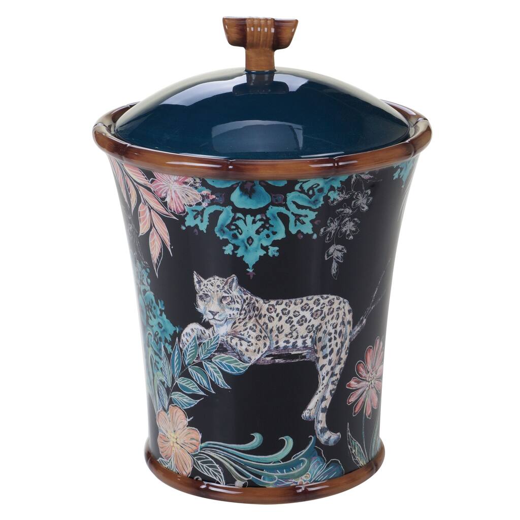 The Curated Nomad Exotic Jungle Biscuit Jar