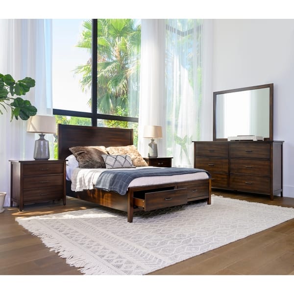 Shop Copper Grove Dornbirn 5 Piece Distressed Wood Bedroom