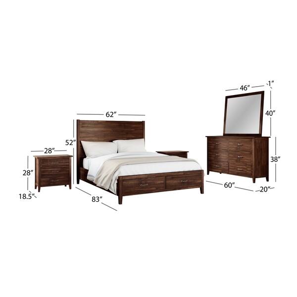 Shop Copper Grove Dornbirn 5 Piece Distressed Wood Bedroom