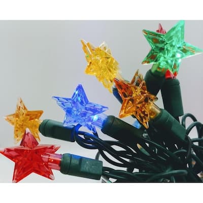 Star Multi (Red, Blue, Yellow, Orange, Green) LED Light String