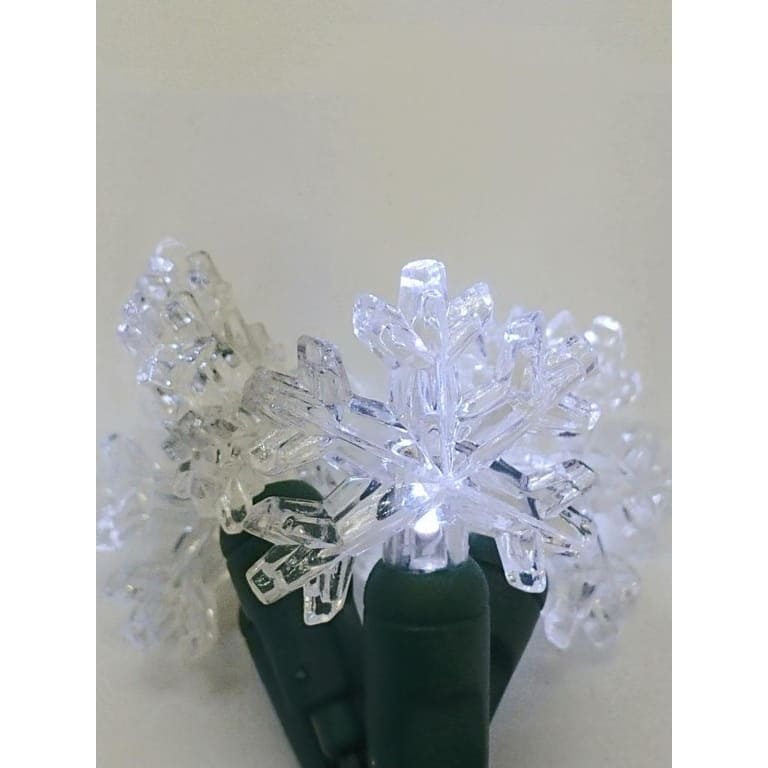 Snowflake Pure White LED Light String