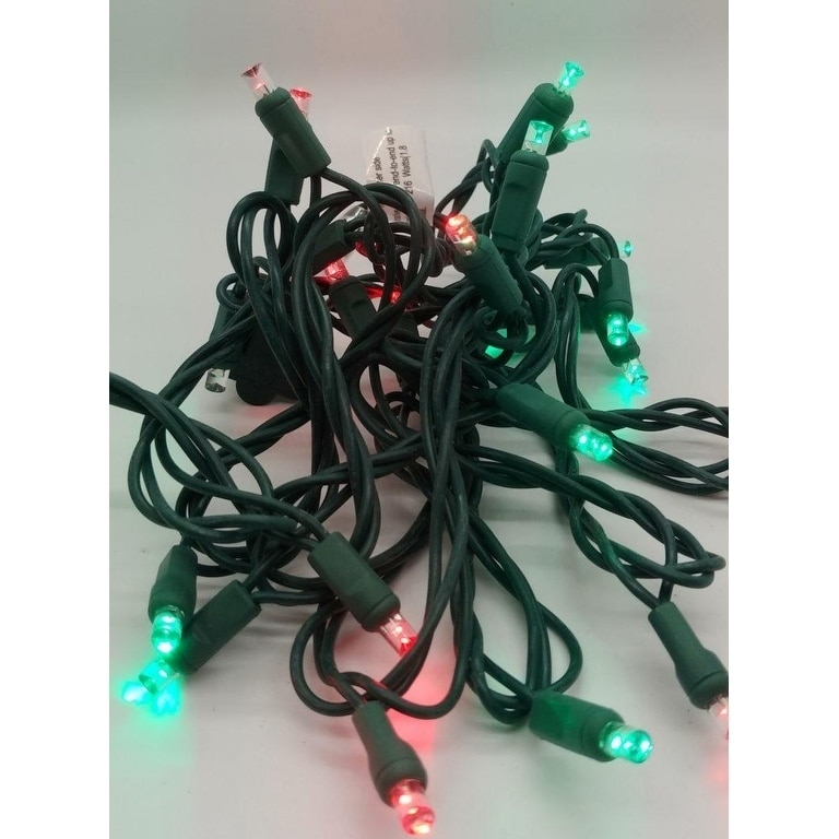 Set of 50 RGB Color Changing 5mm LED Mini Lights with 4in Spacing