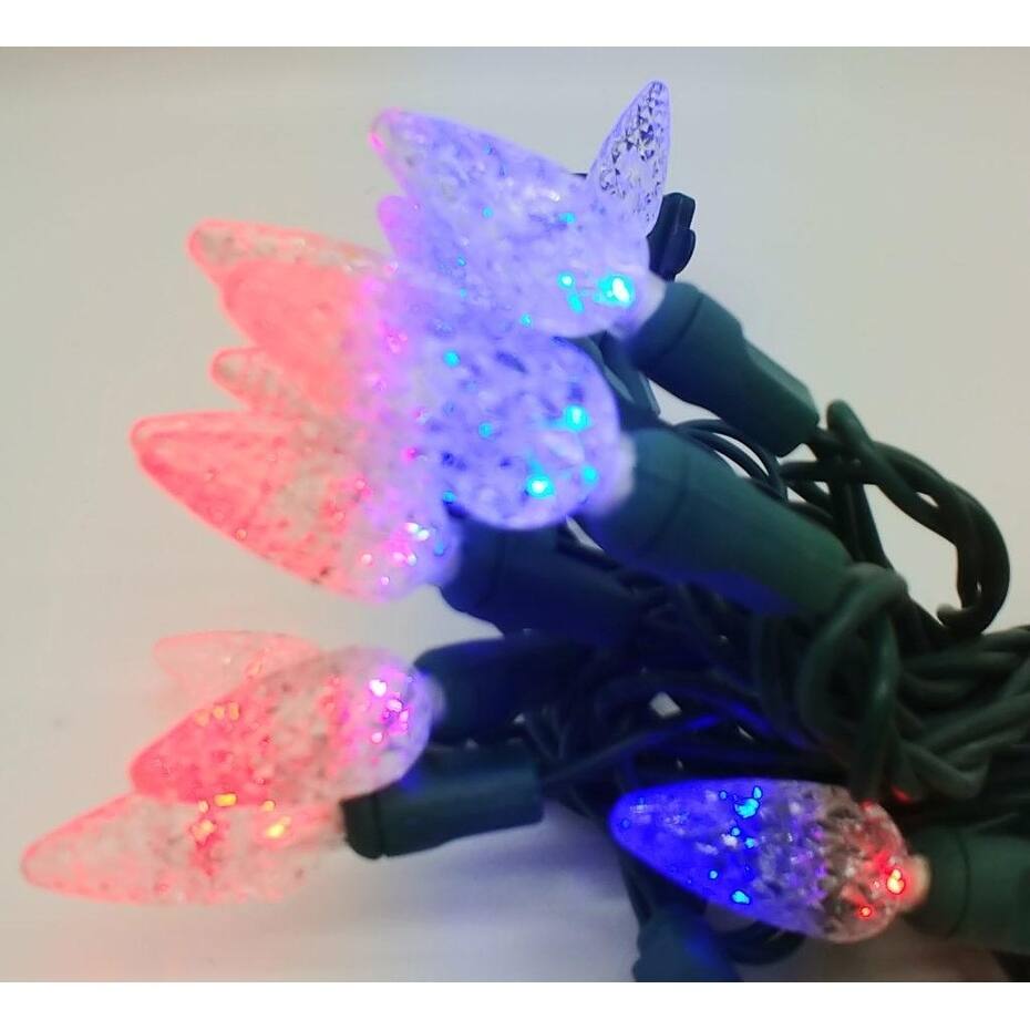 Red to Blue Colorchange LED Set of 25 Lights Light String C6
