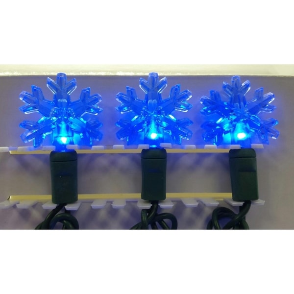 Shop Snowflake Blue Led Light String On Sale Overstock 29099798