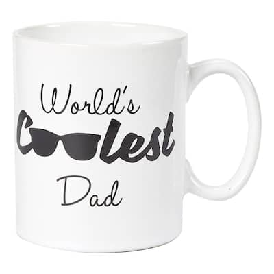 Ceramic Coffee Mug - World's Coolest Dad Birthday Father's Day Gift, 16 oz