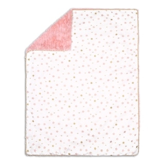 Peanutshell Light Coral Stars Blanket