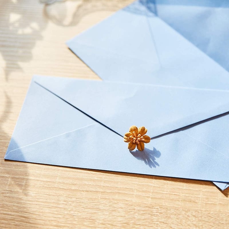 Paper Junkie 96-Pack #10 Standard V-Flap Windowless Business Envelopes Light Blue, 9.5"x4.12"