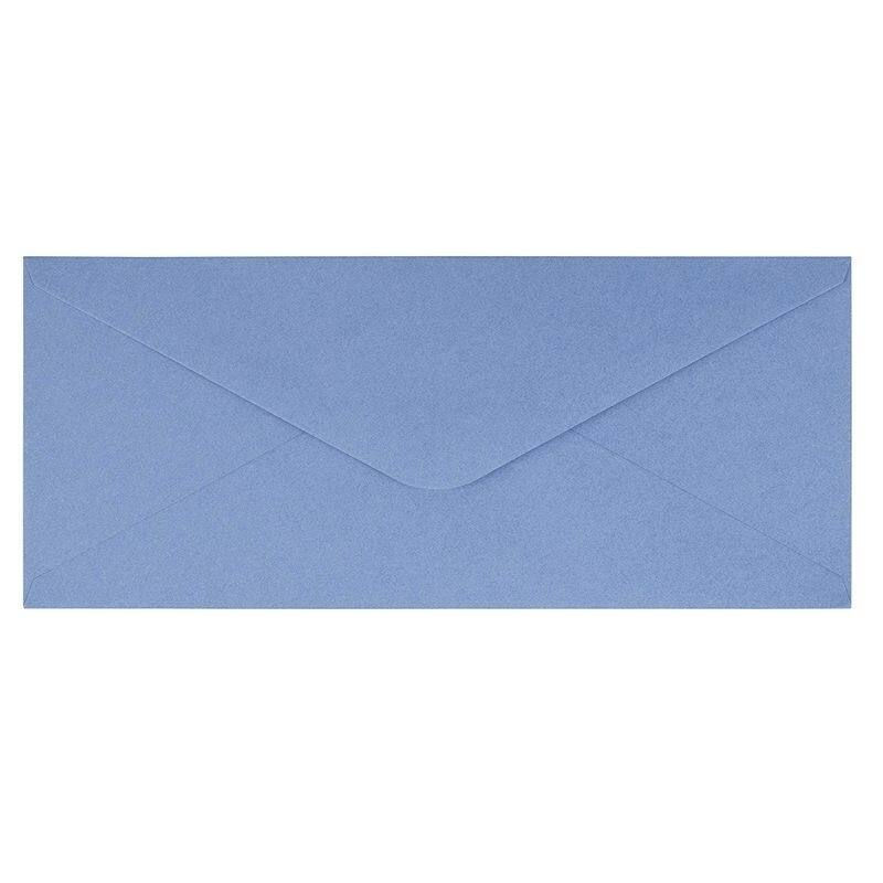 Paper Junkie 96-Pack #10 Standard V-Flap Windowless Business Envelopes Light Blue, 9.5"x4.12"