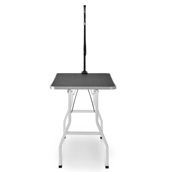 Merax Adjustable Arm Rubber Mat Pet Grooming Table Overstock 29103843