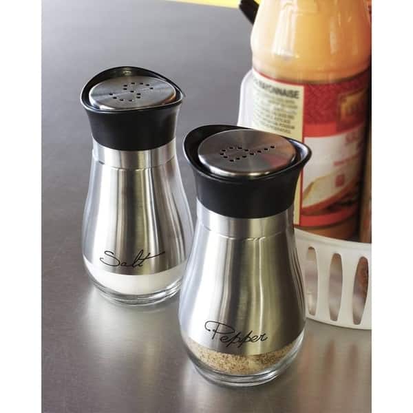 Home Basics 2 oz. Salt and Pepper Shaker, Clear