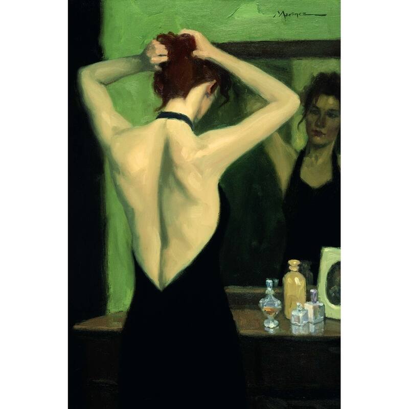 CANVAS The Black Dress by Ed Martinez Art Painting Reproduction