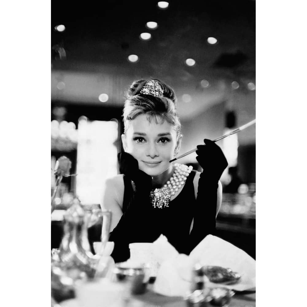 CANVAS Breakfast at Tiffany's Audrey Hepburn Photographic Reproduction