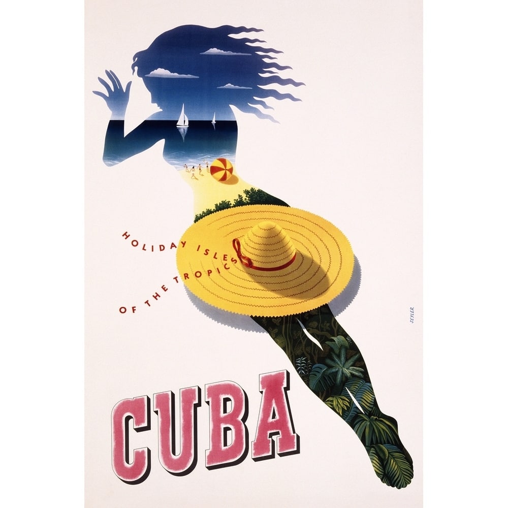CANVAS Cuba Travel Vintage Advertisement