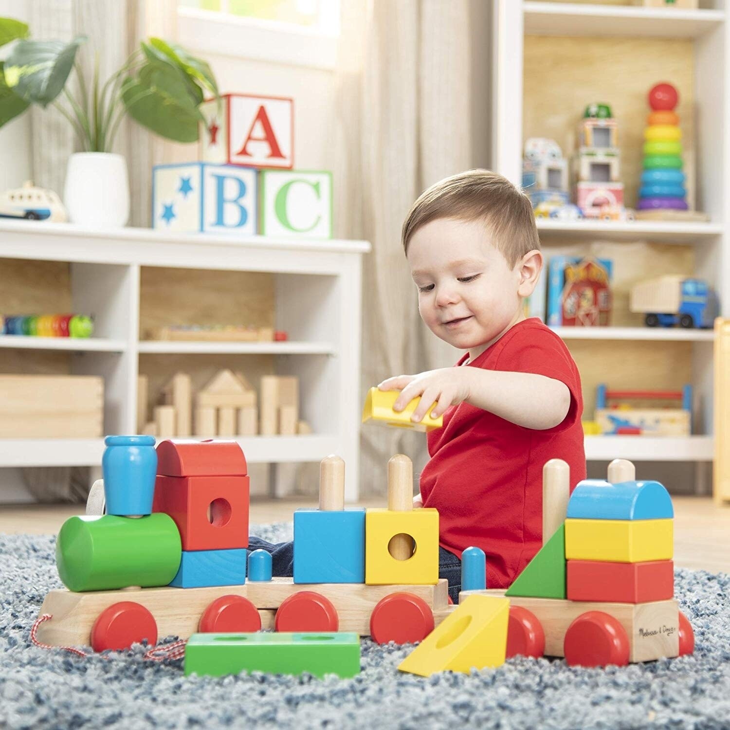 melissa & doug stacking train