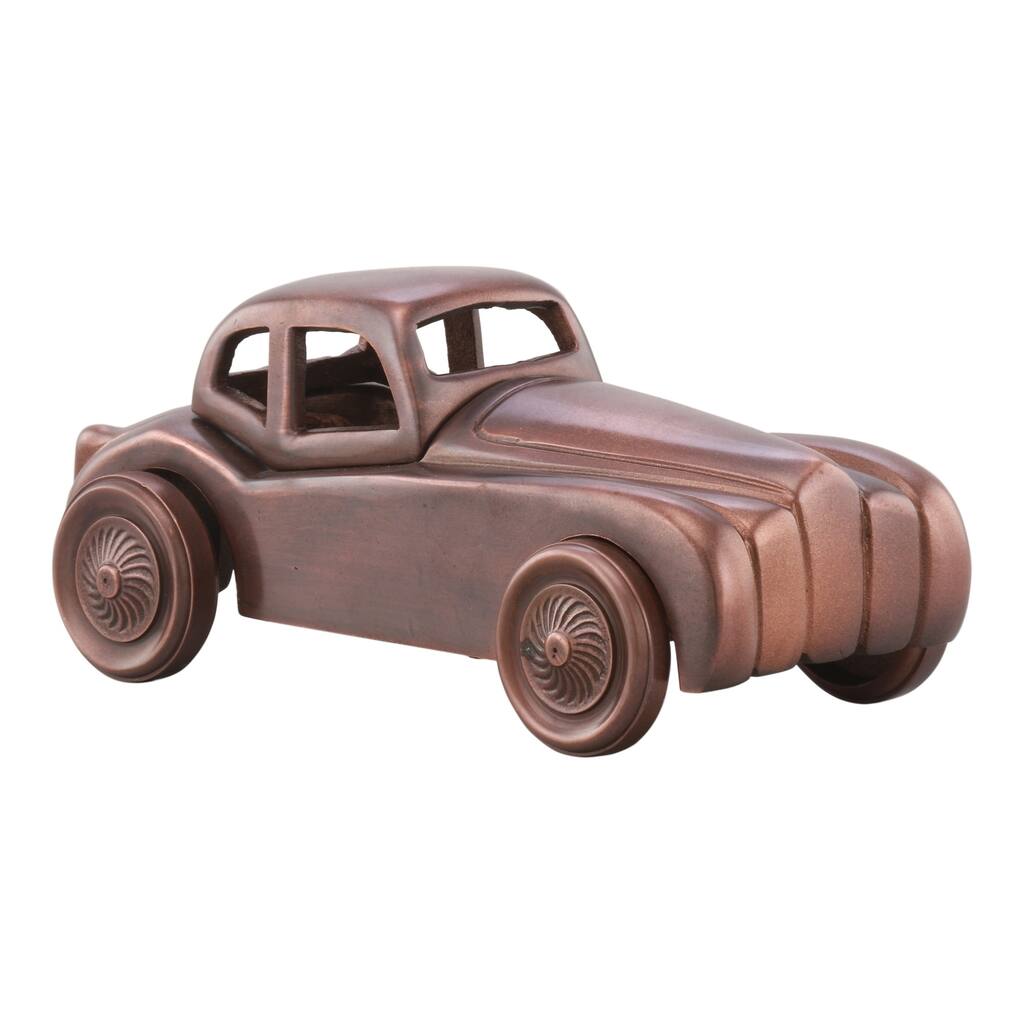 Aurelle Home Bronze Retro Car Table Top Decor Statue - 9.5" Wide x 4.5" High
