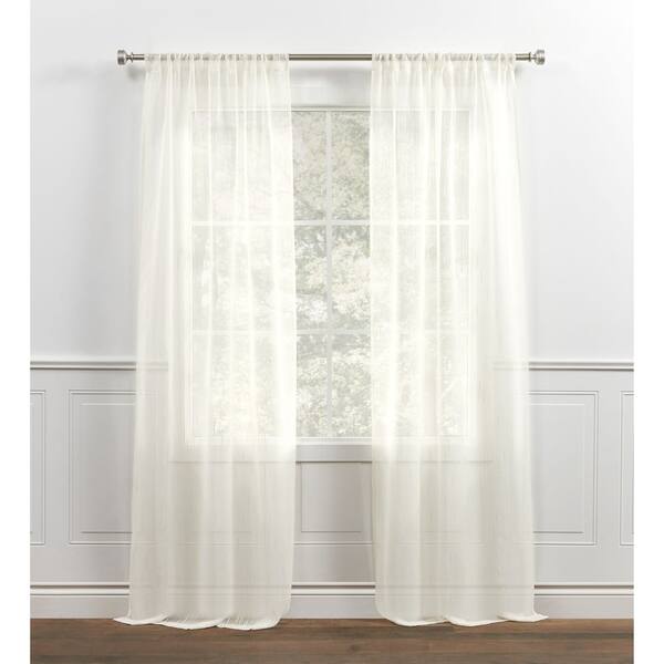 Shop Chaps Home Willa Sheer Textured Raised Slubs Rod Pocket