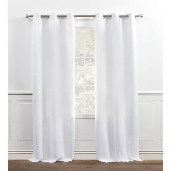 Shop Chaps Home Brooks Sateen Sheen Textured Grommet Top Curtain