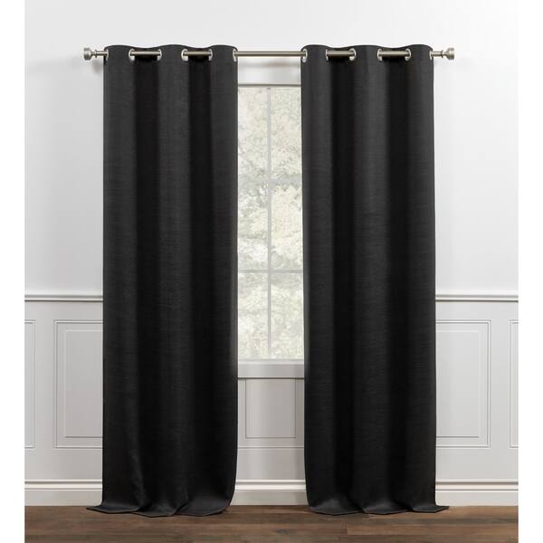 Shop Chaps Home Brooks Sateen Sheen Textured Grommet Top Curtain