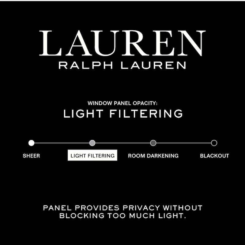 Lauren Ralph Lauren Leanne Back Tab/Rod Pocket Curtain Panel