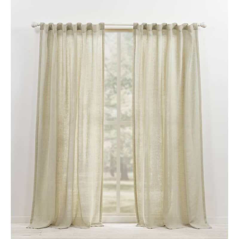 Lauren Ralph Lauren Engel Sheer Back Tab/Rod Pocket Curtain Panel