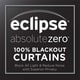 preview thumbnail 12 of 28, Eclipse Kira Herringbone Absolute Zero Blackout Window Panel
