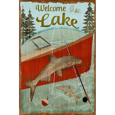 CANVAS Welcome to the Lake by Beth Albert