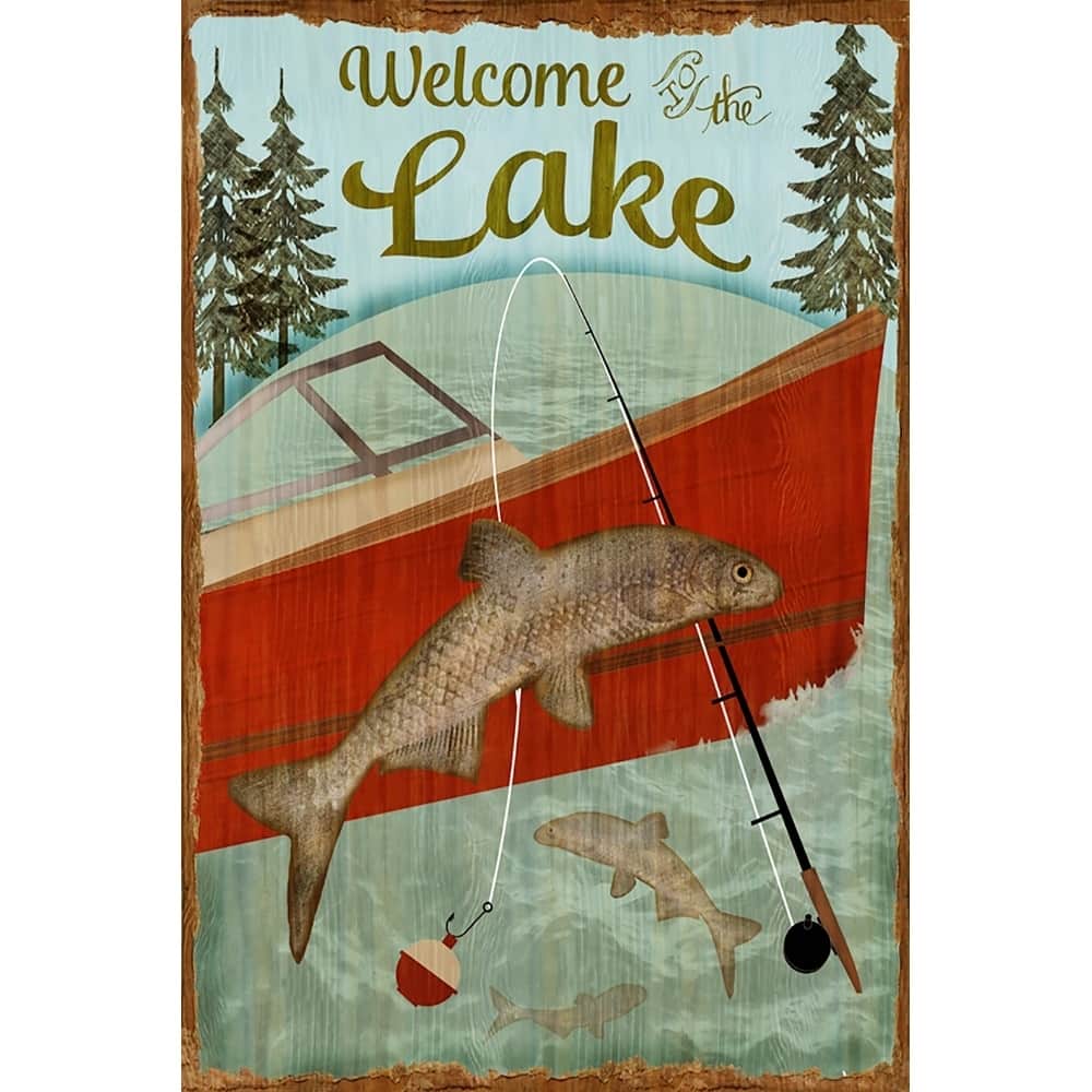 CANVAS Welcome to the Lake by Beth Albert