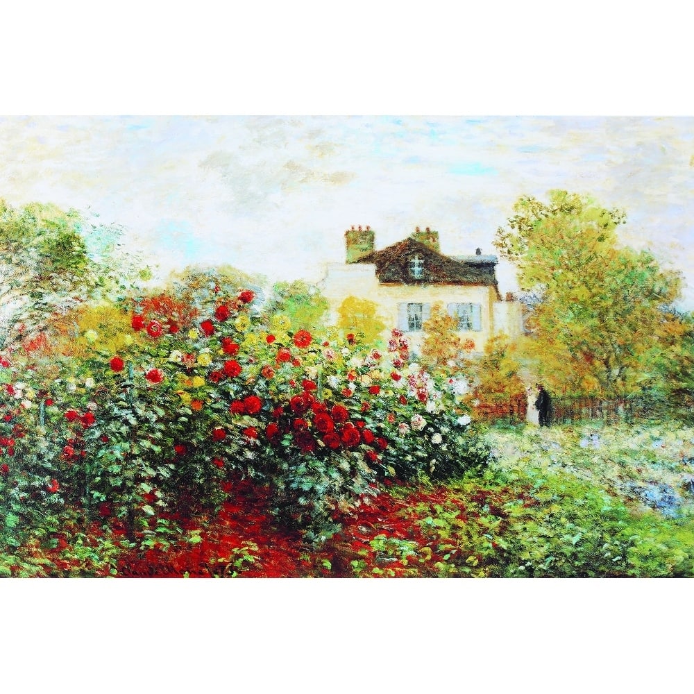 CANVAS Garden by Claude Monet - 10x8