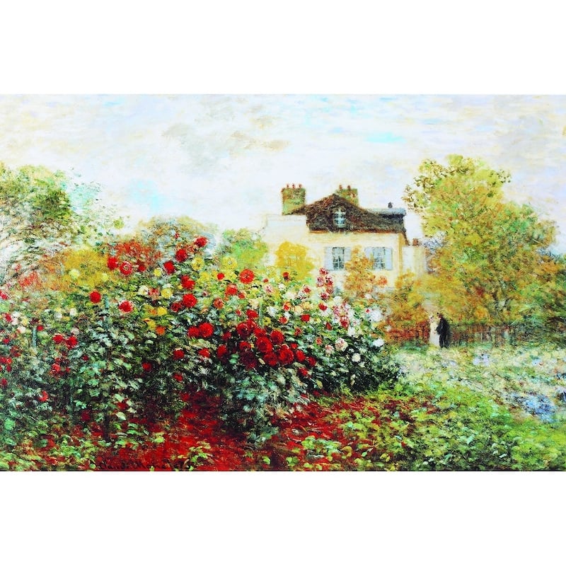 CANVAS Garden by Claude Monet - 10x8