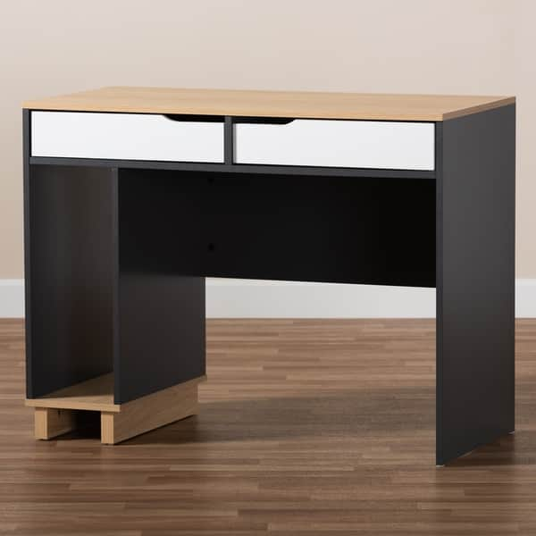 Shop Reed Mid Century Modern 2 Drawer Computer Desk On Sale