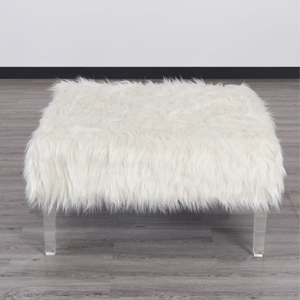 black and white faux fur fabric