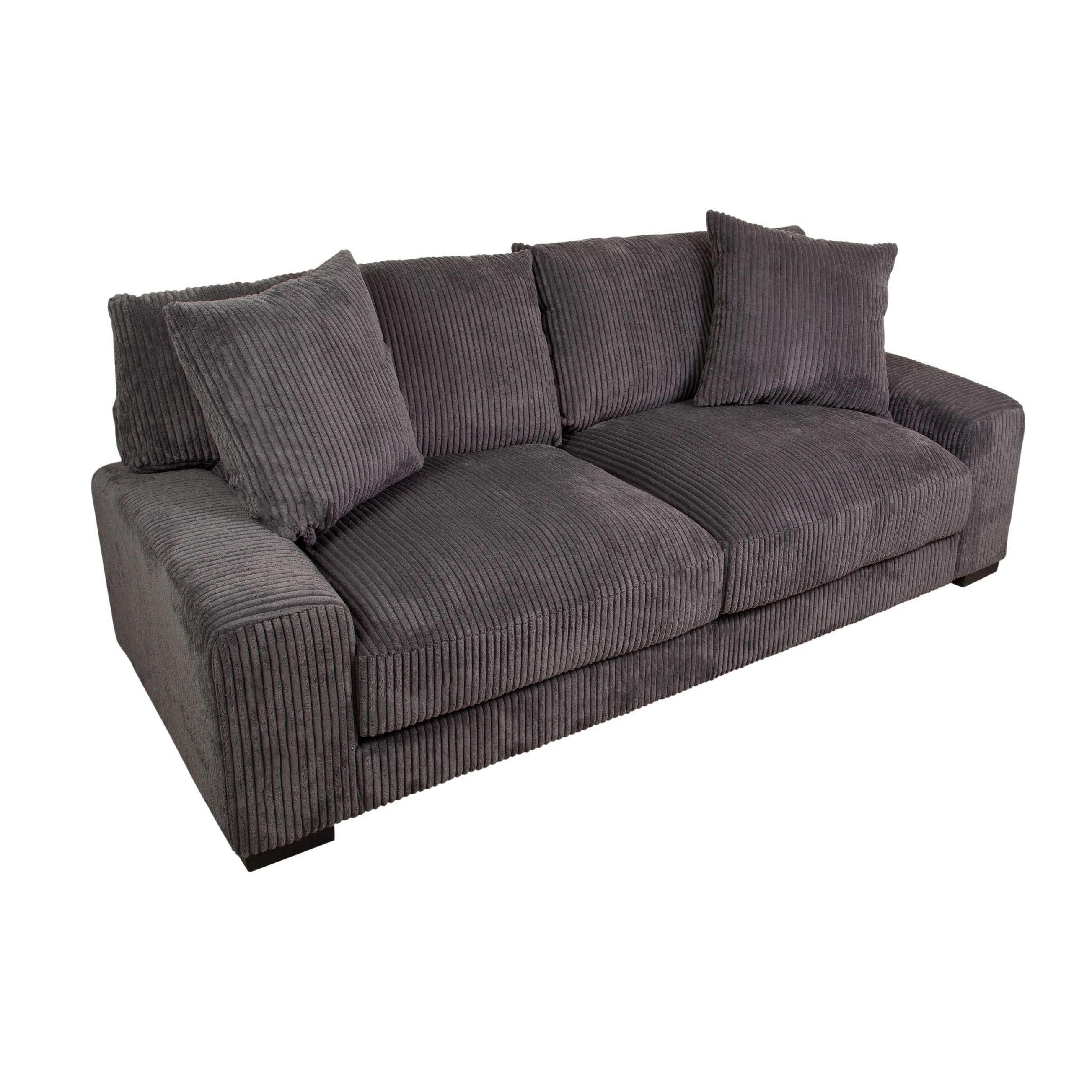 Chill Ultra Soft Microfiber Sofa Charcoal Chill Ultra Soft Microfiber Sofa