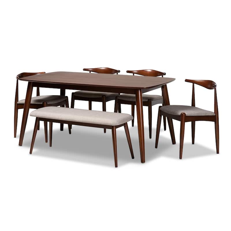 Carson Carrington Jula Modern Upholstered 6-piece Dining Set - N/A