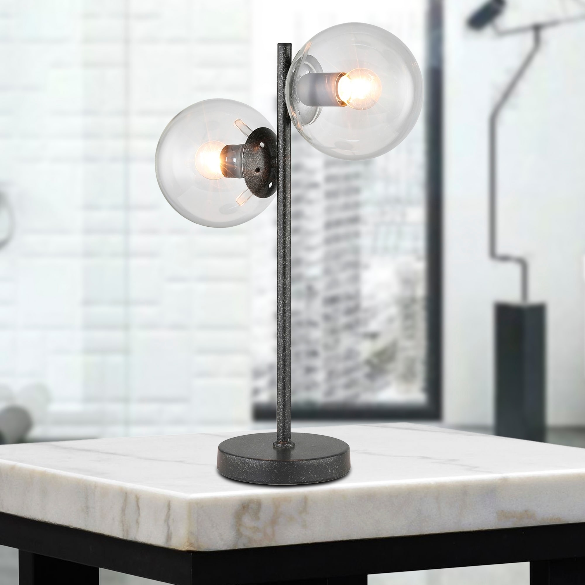 double table lamp