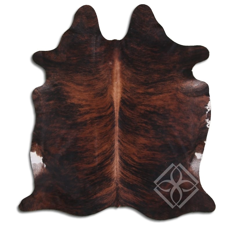 Cowhide Area Rugs NATURAL HAIR ON COWHIDE MEDIUM BRINDLE 2 - 3 M GRADE A size ( 22 - 32 sqft ) - Big