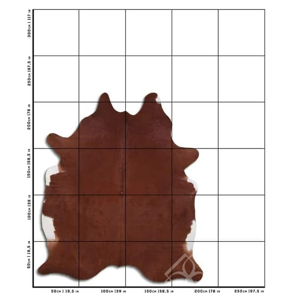 Cowhide Area Rugs NATURAL HAIR ON COWHIDE BROWN 3 - 5 M GRADE A size ...